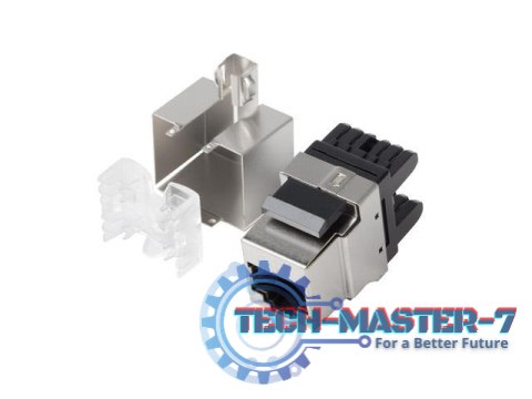 Moduł keystone gniazdo RJ45 - LSA FTP kat.6 180 stopni do puszki montażowej