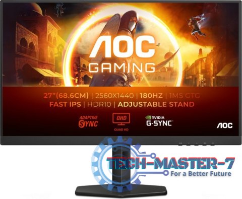 Monitor AOC Q27G4XF (27" /IPS /180Hz /2560 x 1440 /Czarny)