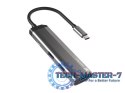 NATEC Stacja dokująca Multi Port Fowler Slim USB-C PD, 2x USB 3.0, HDMI 4K NMP-1984 (Grafitowy /USB-C )
