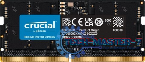 Pamięć CRUCIAL (SODIMM/DDR5/16 GB/5600MHz/46CL/SINGLE)