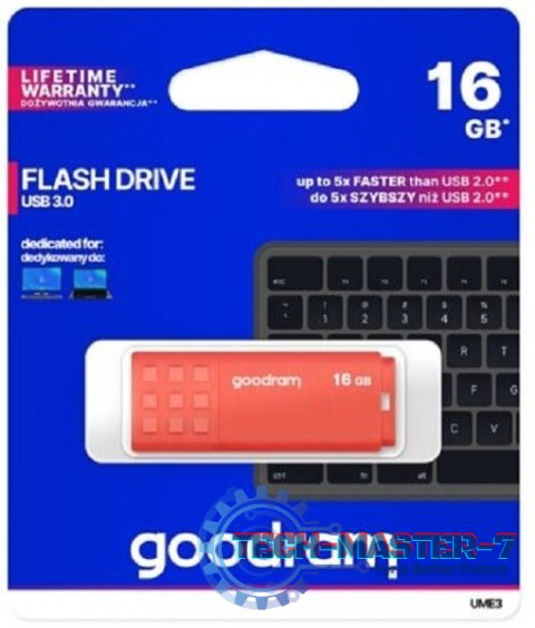 Pendrive (Pamięć USB) GOODRAM (16 GB /USB 3.0 /Pomarańczowy ) Pendrive (Pamięć USB) GOODRAM (16 GB /USB 3.0 /Pomarańczowy )