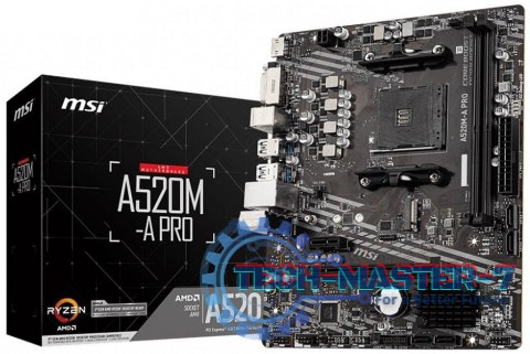 Płyta główna MSI A520M-A PRO Socket AM4 MICRO ATX