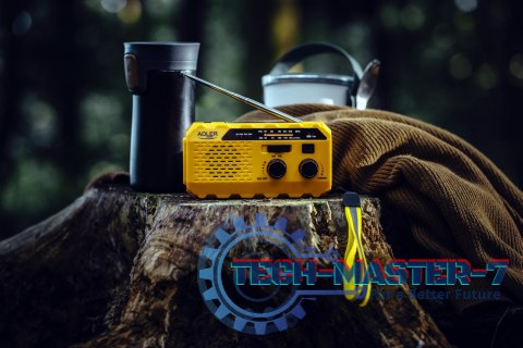 Radio przenośne Adler AD 1197 solarne turystyczne na korbkę biwakowe 3 sposoby ładowania latarka sygnał SOS 1200mAh Radio przenośne Adler AD 1197 solarne turystyczne na korbkę biwakowe 3 sposoby ładowania latarka sygnał SOS 1200mAh