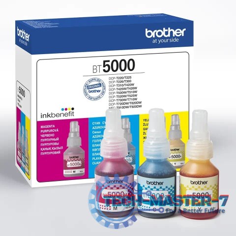 Zestaw tuszy BROTHER Zestaw tuszy Multipack BT5000CMY BT5000CLVAL Zestaw tuszy BROTHER Zestaw tuszy Multipack BT5000CMY BT5000CLVAL