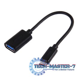 Adapter UNITEK Y-C476BK Czarny Y-C476BK USB Typ C (wtyk)- USB Typ A (gniazdo)