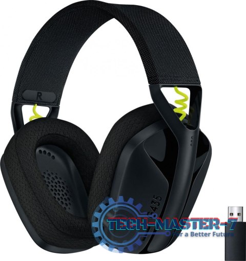 Słuchawki bezprzewodowe LOGITECH G435 Lightspeed Czarny (Czarny)