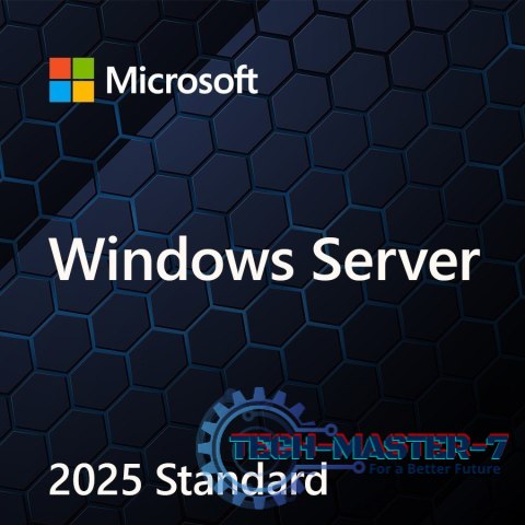 System operacyjny MICROSOFT Windows Server Standard 2025 64-bit ENG DVD 16-core OEM EP2-25187