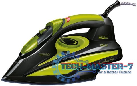 Żelazko parowe MPM MZE-04/C (2800W /Czarno-zielony)