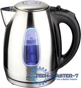 Czajnik ADLER AD 1223 (1.7L /2200W /Stalowo-czarny )