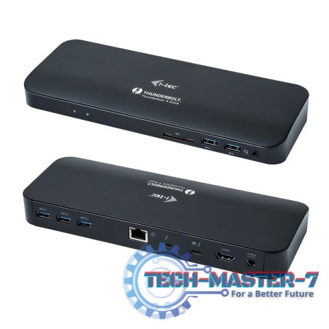 I-TEC Stacja dokującaThunderbolt 3/USB-C Dual 4K Docking Station + USB-C to DisplayPort Cable (1,5m) + Power Delivery 60W TB3HDM I-TEC Stacja dokującaThunderbolt 3/USB-C Dual 4K Docking Station + USB-C to DisplayPort Cable (1,5m) + Power Delivery 60W TB3HDM