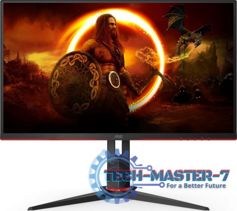 Monitor AOC Q27G2S/EU (27" /IPS /165Hz /2560 x 1440 /Czarno-czerwony)