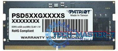 Pamięć PATRIOT (SODIMM/DDR5/32 GB/5600MHz/1.1V/46CL/SINGLE)