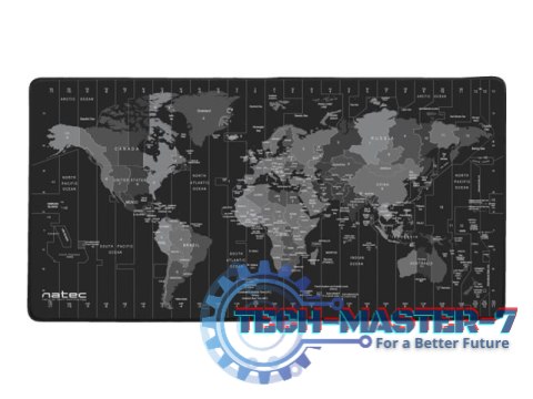 Podkładka pod mysz Time zone Map Maxi 800x400