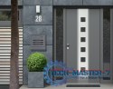 Skrzynka pocztowa na listy gazety stal nierdzewna ModernHome ModernHome