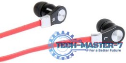 Słuchawki z mikrofonem Douszne MEDIA-TECH Magicsound DS-2 Czarno-czerwony (1.2m /3.5 mm wtyk/Czarno-czerwony)