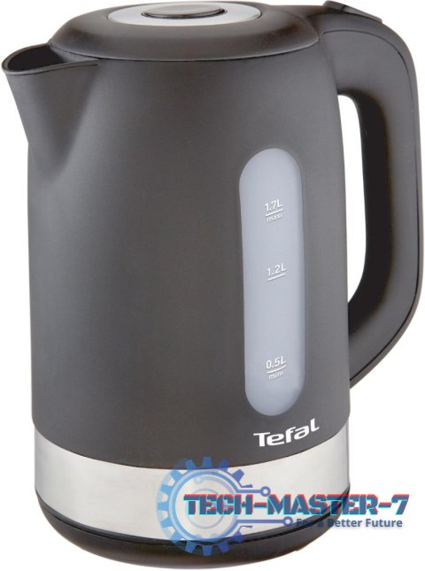 Czajnik TEFAL KO330 Snow (1.7L /2400W /Czarno-stalowy )