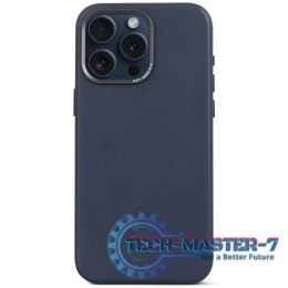Decoded - skórzana obudowa ochronna do iPhone 15 Pro Max kompatybilna z MagSafe (ture navy)