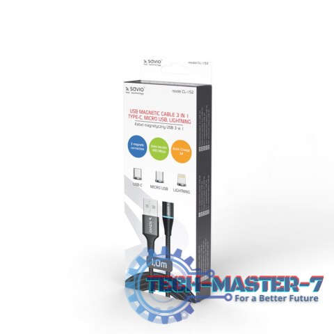 Kabel USB SAVIO Lightning 8-pin 1 Kabel USB SAVIO Lightning 8-pin 1