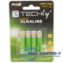 Baterie TECHLY Alkaliczna AAA (LR03, R03, 24A, MN2400, AM4, UM4, HP16) 4 szt. 307001