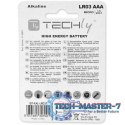 Baterie TECHLY Alkaliczna AAA (LR03, R03, 24A, MN2400, AM4, UM4, HP16) 4 szt. 307001