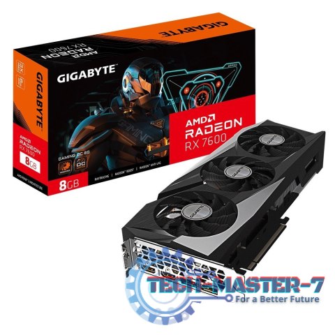 Karta graficzna GIGABYTE Radeon RX 7600 Gaming OC 8G GDDR6 (GV-R76GAMING OC-8GD) Karta graficzna GIGABYTE Radeon RX 7600 Gaming OC 8G GDDR6 (GV-R76GAMING OC-8GD)