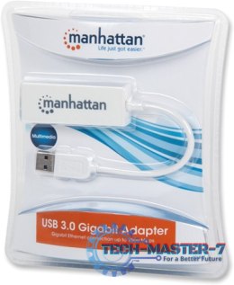 Karta sieciowa przewodowa MANHATTAN Adapter SuperSpeed USB 3.0 506847