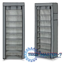 Szafa tekstylna materiałowa garderoba z półkami na ubrania i buty ModernHome