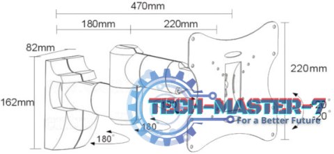 Uchwyt do TV MACLEAN BRACKETS MC-503A Czarny MC-503A B (nośność 30kg \23 - 42 cale) Uchwyt do TV MACLEAN BRACKETS MC-503A Czarny MC-503A B (nośność 30kg \23 - 42 cale)