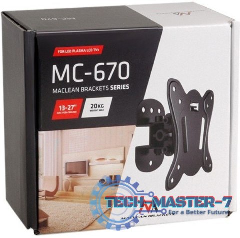 Uchwyt do TV MACLEAN MC-670 (nośność 20kg \13 - 27 cali) Uchwyt do TV MACLEAN MC-670 (nośność 20kg \13 - 27 cali)
