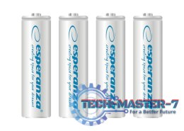 Baterie ESPERANZA Niklowo-wodorkowa AA (LR06, FR6, R6, 15A, MN1500, AM3, UM3, HP7) 2000mAh 4 szt. EZA104W