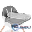 Fotelik krzesełko do karmienia dzieci 2w1 szary ECOTOYS ECOTOYS