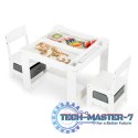 Komplet dla dzieci stolik i krzesełka drewniane ECOTOYS ECOTOYS