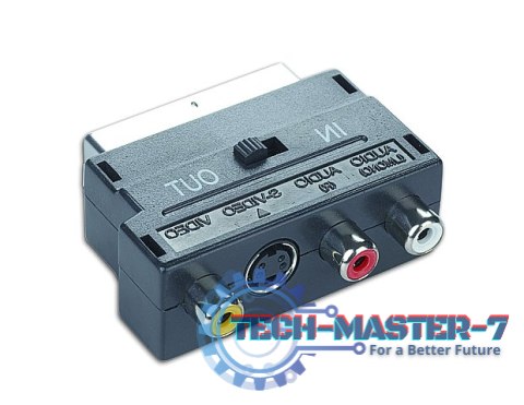 Konwerter GEMBIRD CCV-4415 SCART (wtyk) - 3x RCA + S-video (gniazdo)