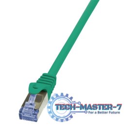 LOGILINK S/FTP Cat.6a 2 m Zielony 2 Patchcord