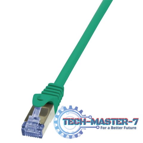 LOGILINK S/FTP Cat.6a 2 m Zielony 2 Patchcord