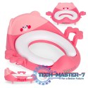 Nakładka na toaletę dla dzieci uchwyty miękka poduszka różowa ECOTOYS ECOTOYS