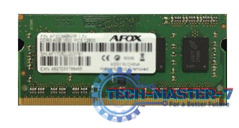 Pamięć AFOX (SODIMM/DDR3L/8 GB/1333MHz/1.35V/SINGLE)
