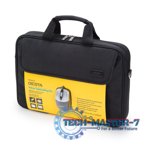 Torba na laptopa DICOTA Value Toploading Kit 14 - 15.6 cali Czarny (maks.14 - 15.6"/Czarny) Torba na laptopa DICOTA Value Toploading Kit 14 - 15.6 cali Czarny (maks.14 - 15.6"/Czarny)
