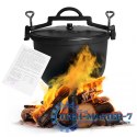 Kociołek żeliwny stojący 15L garnek myśliwski ognisko grill MultiGarden MULTI GARDEN