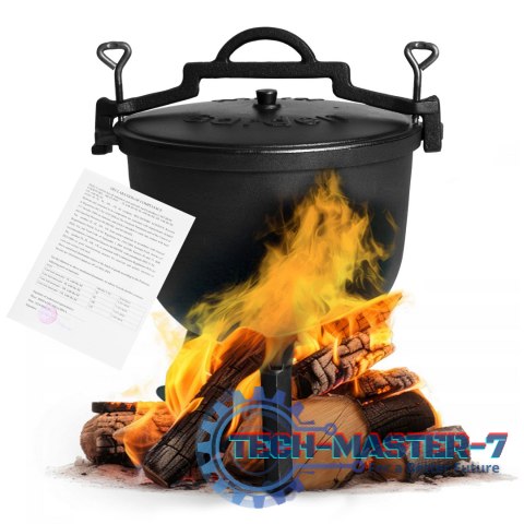 Kociołek żeliwny stojący 15L garnek myśliwski ognisko grill MultiGarden MULTI GARDEN Kociołek żeliwny stojący 15L garnek myśliwski ognisko grill MultiGarden MULTI GARDEN