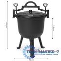 Kociołek żeliwny stojący 8L garnek myśliwski ognisko grill MultiGarden MULTI GARDEN