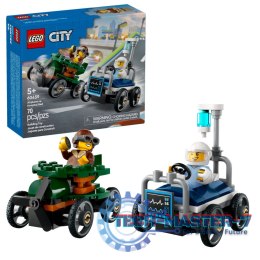 LEGO CITY Zestaw wyścigówek: samolot kontra łóżko szpitalne 60459