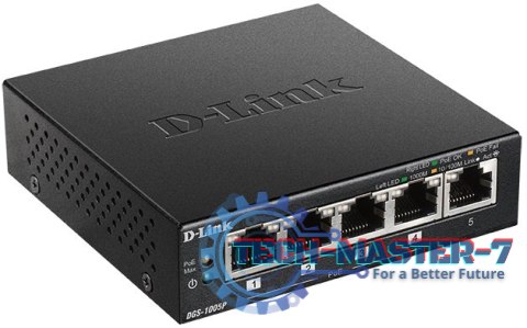 Przełącznik D-LINK DGS‑1005P DGS-1005P/E (5x 10/100/1000 )