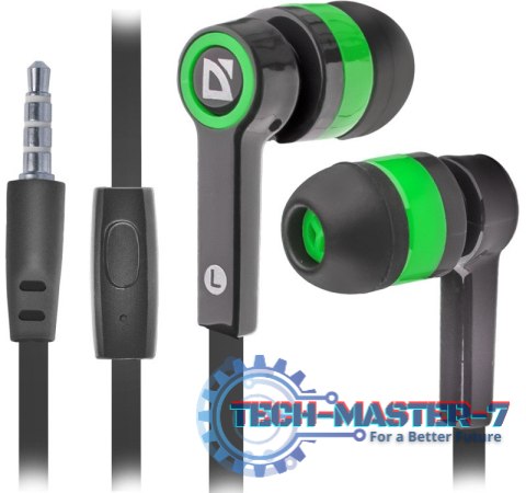 Słuchawki douszne z mikrofonem DEFENDER Pulse 420 (1.2m /3.5 mm (4-pin) wtyk/Czarno-zielony) Słuchawki douszne z mikrofonem DEFENDER Pulse 420 (1.2m /3.5 mm (4-pin) wtyk/Czarno-zielony)