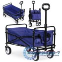 Wózek plażowy transportowy ogrodowy składany niebieski 48x90 cm MultiGarden MULTI GARDEN