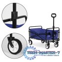 Wózek plażowy transportowy ogrodowy składany niebieski 48x90 cm MultiGarden MULTI GARDEN