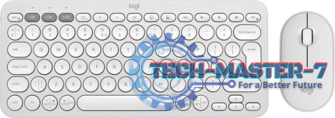 Zestaw klawiatura i mysz LOGITECH Pebble 2 Combo (Tonalny biały) 920-012240