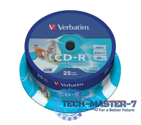 CD-R 52x 700MB 25P CB Printable 43439