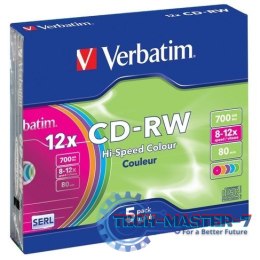 CD-RW 8-12x 700MB 5P SL 43167