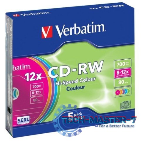 CD-RW 8-12x 700MB 5P SL 43167